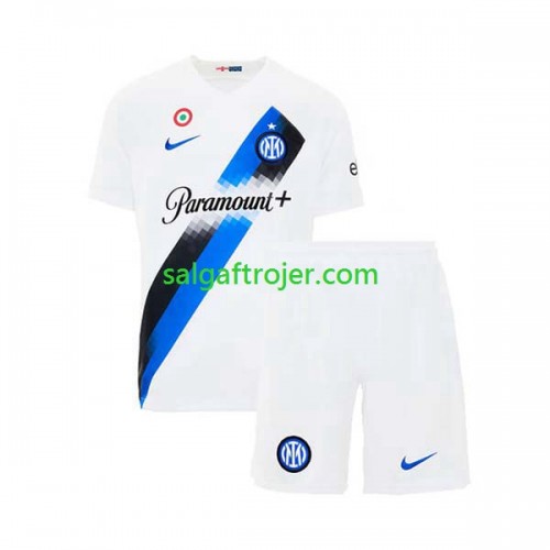 Internazionale Milano Fodboldtrøjer Børn Udebanesæt 2023/24 Kort ærmer Internazionale Milano Fodboldtrøjer Børn Udebanesæt 2023/24 Kort ærmer